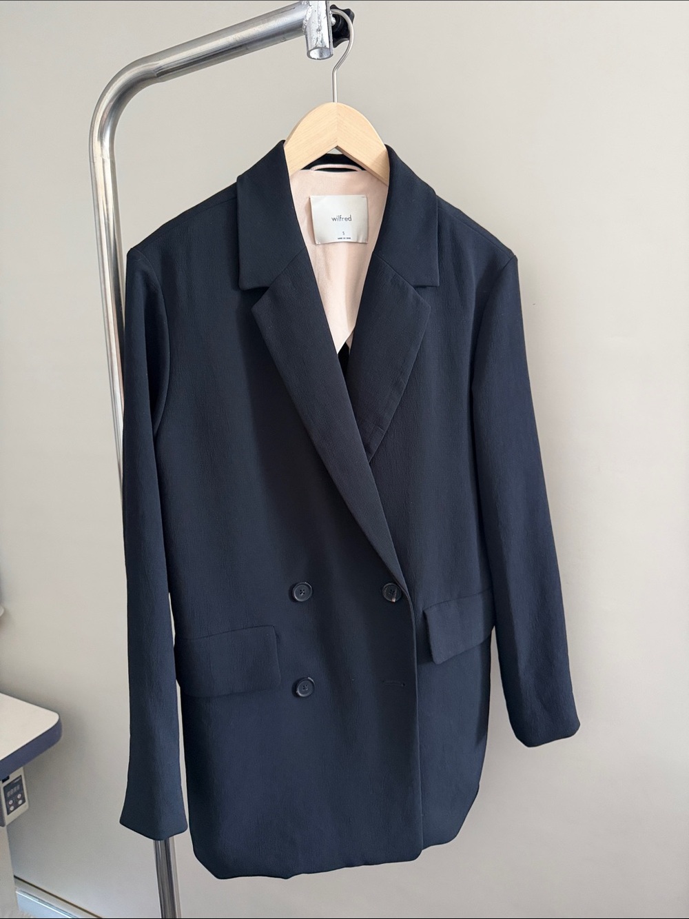 Wilfred Black Blazer with Cream Lining